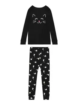 Пижама GAP Pajamas CAT, черный