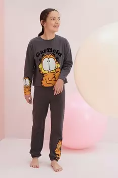 Пижама Garfield Jogger из 100% хлопка (3 16 лет) Next, серый