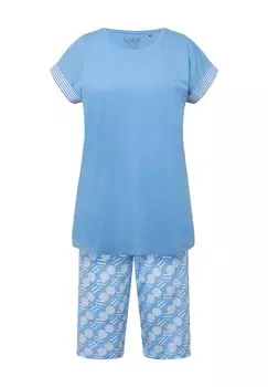 Пижама GEOMETRIC PRINT SHORT SET Ulla Popken, светло-голубой