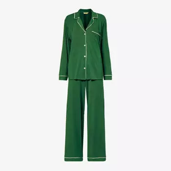 Пижама Gisele из джерси с окантовкой Eberjey, зеленый