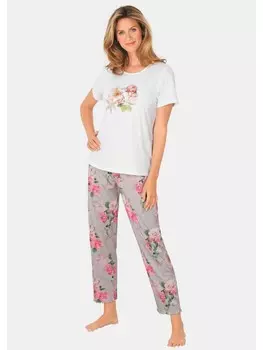 Пижама GOLDNER, цвет creme/walnuss/koralle/geblmt