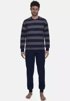Пижама GTZBURG "Red Label" (2 шт.), в широкую полоску, цвет Blau-Dunkel-Ringel