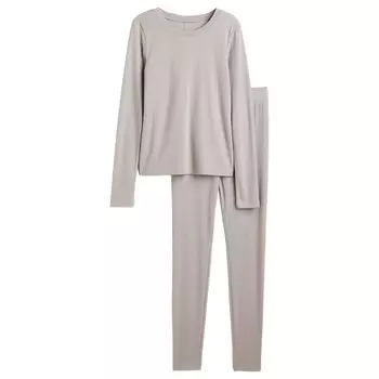 Пижама H&amp;M Pointelle, светло-серый