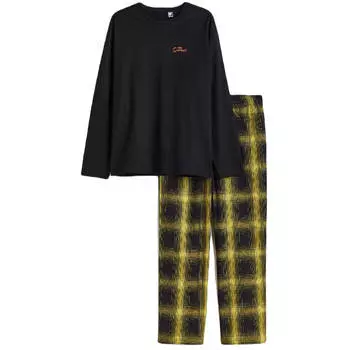 Пижама H&amp;M x The Simpsons Cotton, черный/желтый