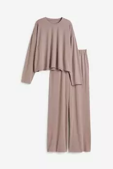 Пижама H&M Jersey, бежевый