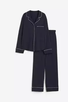Пижама H&M, темно-синий