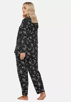 Пижама HEART PRINT SET Yours Clothing, антрацит