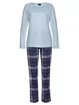 Пижама HIS, цвет blau-kariert