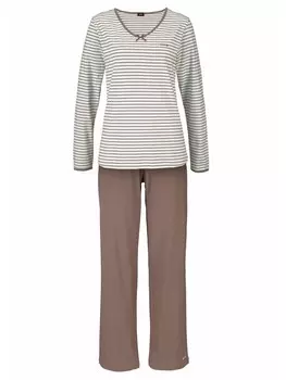 Пижама HIS, цвет creme-taupe