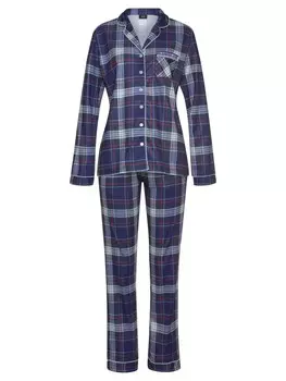 Пижама HIS, цвет dunkelblau-kariert