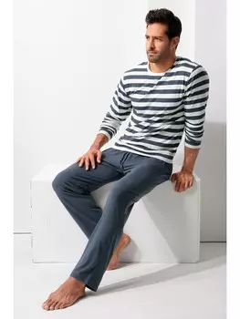 Пижама HIS, цвет navy-cream