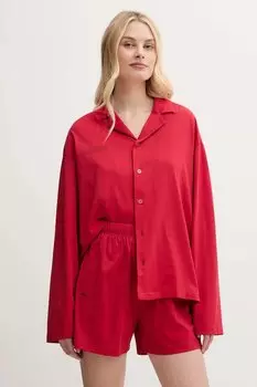 Пижама хлопковая Pangaia, красный