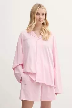 Пижама хлопковая Pangaia, розовый