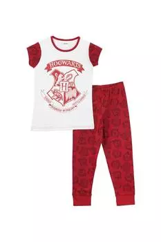 Пижама Хогвартса с короткими рукавами Harry Potter, белый