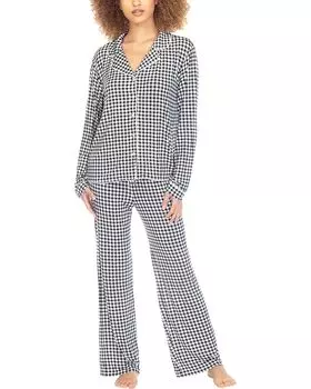 Пижама Honeydew Intimates All American, цвет Black/White Check