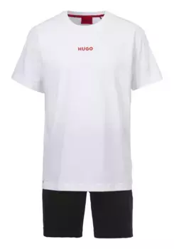 Пижама HUGO Underwear "Linked Short Set" (комплект, 2 шт., 2 шт.), с принтом HUGO, цвет Natural101