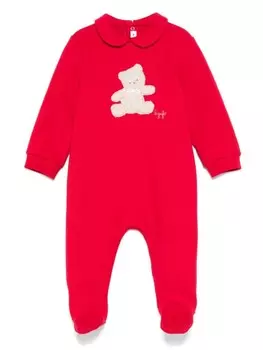 Пижама Il Gufo с аппликацией в виде мишек, красный