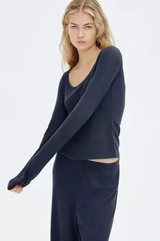 Пижама из джерси H&M, черный