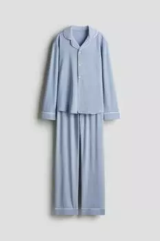 Пижама из джерси H&M, синий