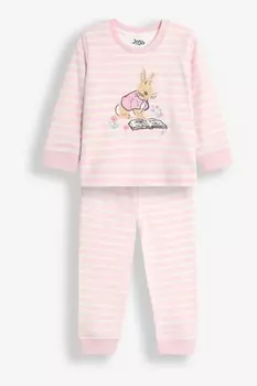 Пижама из джерси с изображением кролика Питера Jojo Maman Bb, розовый