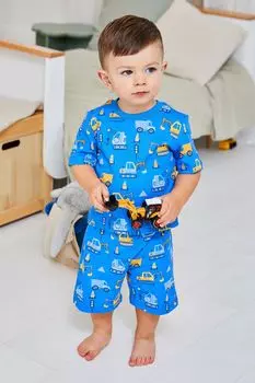 Пижама из джерси с принтом Jojo Maman Bb, синий