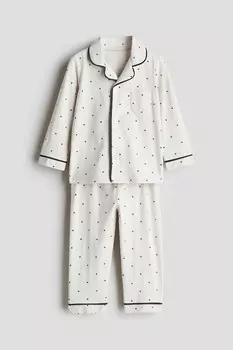 Пижама из хлопкового джерси H&M, мультиколор