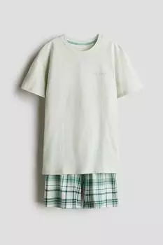 Пижама из хлопкового джерси H&M, мультиколор