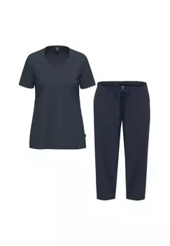 Пижама из органического хлопка с короткими рукавами AMMANN, цвет Nightblue