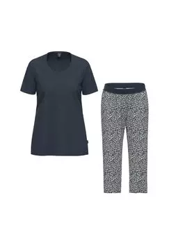 Пижама из органического хлопка с короткими рукавами AMMANN, цвет Nightblue