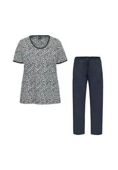 Пижама из органического хлопка с короткими рукавами AMMANN, цвет Nightblue