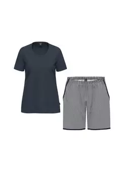 Пижама из органического хлопка с короткими рукавами AMMANN, цвет Nightblue