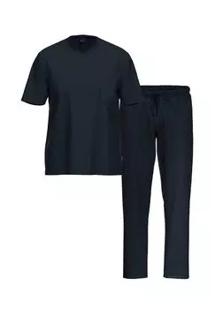 Пижама из органического хлопка с короткими рукавами AMMANN, темно-синий