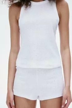 Пижама из трикотажа-пуантелле H&M, белый