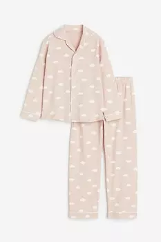 Пижама из узорчатого джерси H&M, мультиколор