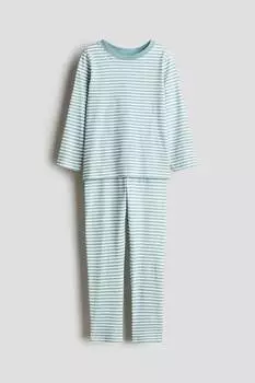 Пижама из узорчатого джерси H&M, мультиколор