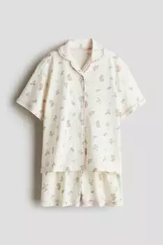 Пижама из узорчатого джерси H&M, мультиколор