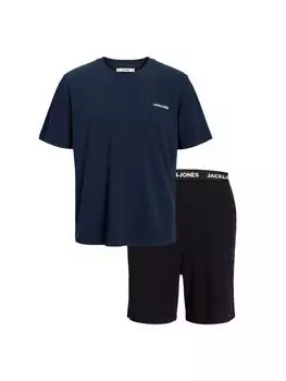 Пижама Jack & Jones, цвет schwarz/dunkelblau