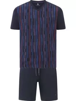 Пижама Jan Vanderstorm Kurzer LENJO, темно-синий