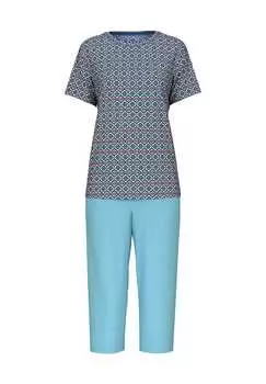 Пижама-Капри Spring Nights дышащий хлопок Calida, голубой