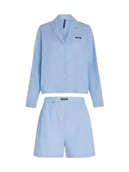 Пижама Karl Lagerfeld Short Pajama Set, синий