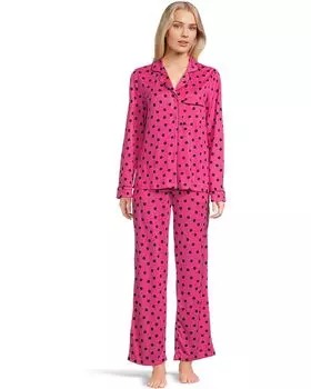 Пижама Kate Spade New York Long, цвет Hot Pink Dot