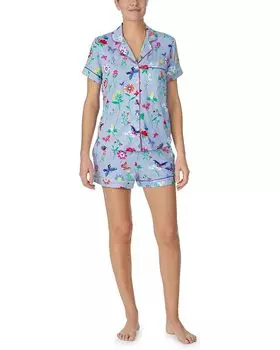Пижама Kate Spade New York Short Sleeve Notch Boxer, цвет Butterfly Blooms