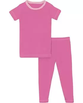 Пижама Kickee Pants Kids Short Sleeve Pajama Set, цвет Tulip with Cake Pop