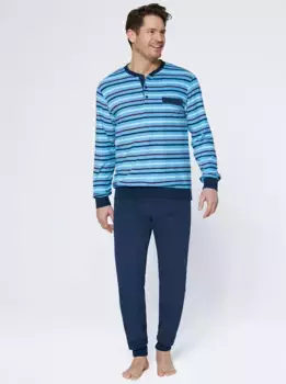 Пижама Kings Club, цвет Blau-Gestreift