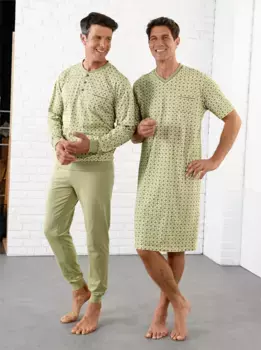 Пижама Kings Club, цвет Sand-Schilf-Bedruckt