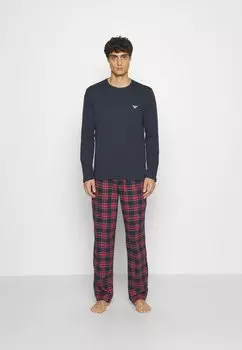 Пижама КОМПЛЕКТ Emporio Armani, морской/красный