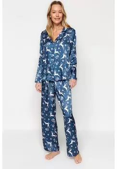 Пижама КОМПЛЕКТ Trendyol, синий