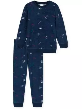 Пижама-Кошка зои терри Schiesser, синий