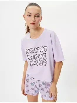 Пижама KOTON 2tlg Outfit, цвет lila gemustert