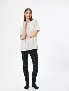 Пижама Koton, цвет Anthracite/Greige